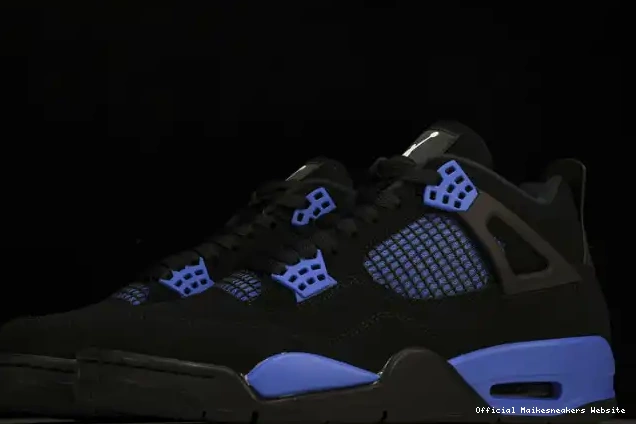 Official Maikesneakers Black Retro Jordan 4 CT8527-018 Game Royal 0617